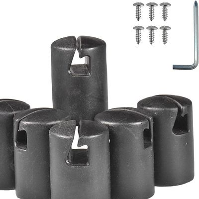 Trampoline Enclosure Pole Caps for Flat Steel Sheet Top Ring System, Durable Trampoline Pillar Rod End Caps Protector (13pcs)