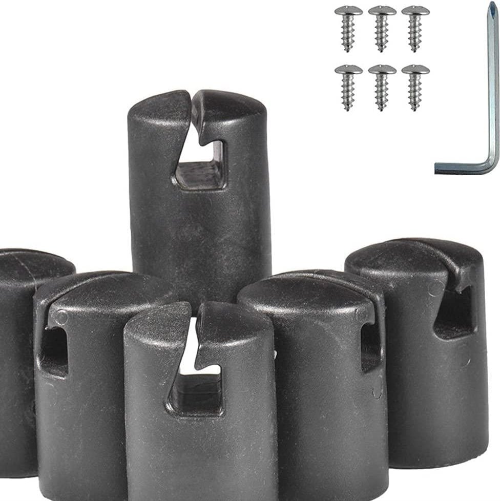 Trampoline Enclosure Pole Caps for Flat Steel Sheet Top Ring System, Durable Trampoline Pillar Rod End Caps Protector (13pcs)