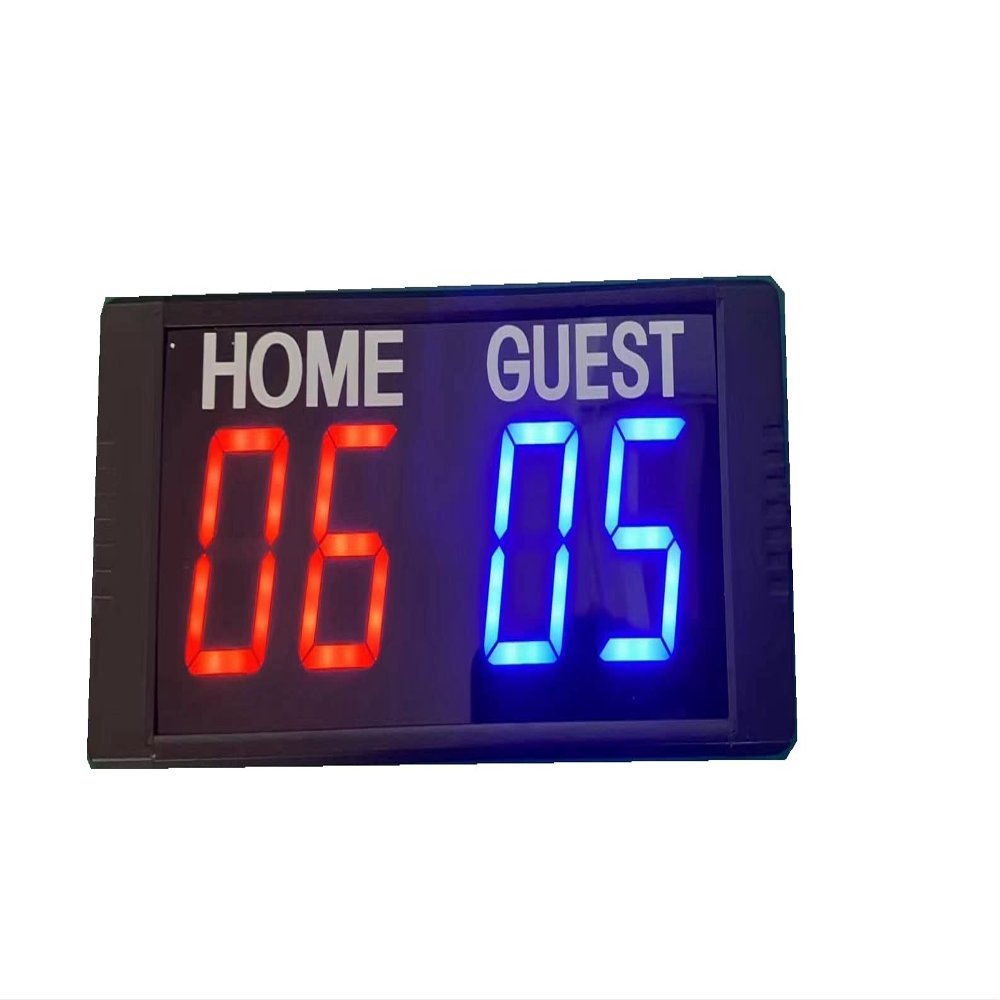 Azoou led Digital Electronic Scoreboard for Sport Game Basketball Baseball Tennis Volleyball Table pingpong Billiards Cornhole scoreboards Home Guest (red+Blue)