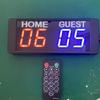 Azoou led Digital Electronic Scoreboard for Sport Game Basketball Baseball Tennis Volleyball Table pingpong Billiards Cornhole scoreboards Home Guest (red+Blue) view 2
