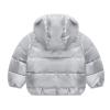 Toddler Boys Girls Winter Windproof Cartoon Shine Bear Hooded Coat Jacket Kids Warm Outerwear Coat (Silver, 3-4 Years) view 2
