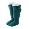 BULINGNA Toddler Infant Baby Girl Princess Bowknot Stockings Solid Color Ruffled Knee High Socks Tube School Uniform Leggings (Green, 5-7 Years) view 2