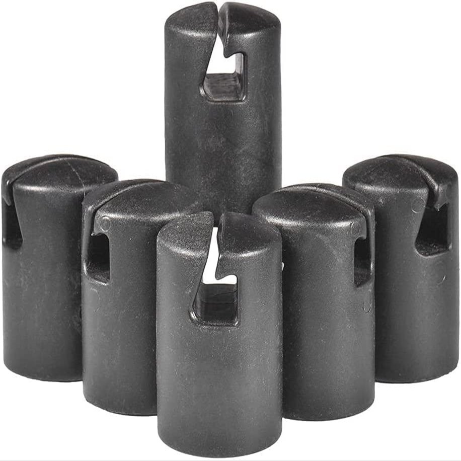 Trampoline Enclosure Pole Caps for Flat Steel Sheet Top Ring System, Durable Trampoline Pillar Rod End Caps Protector (6pcs)