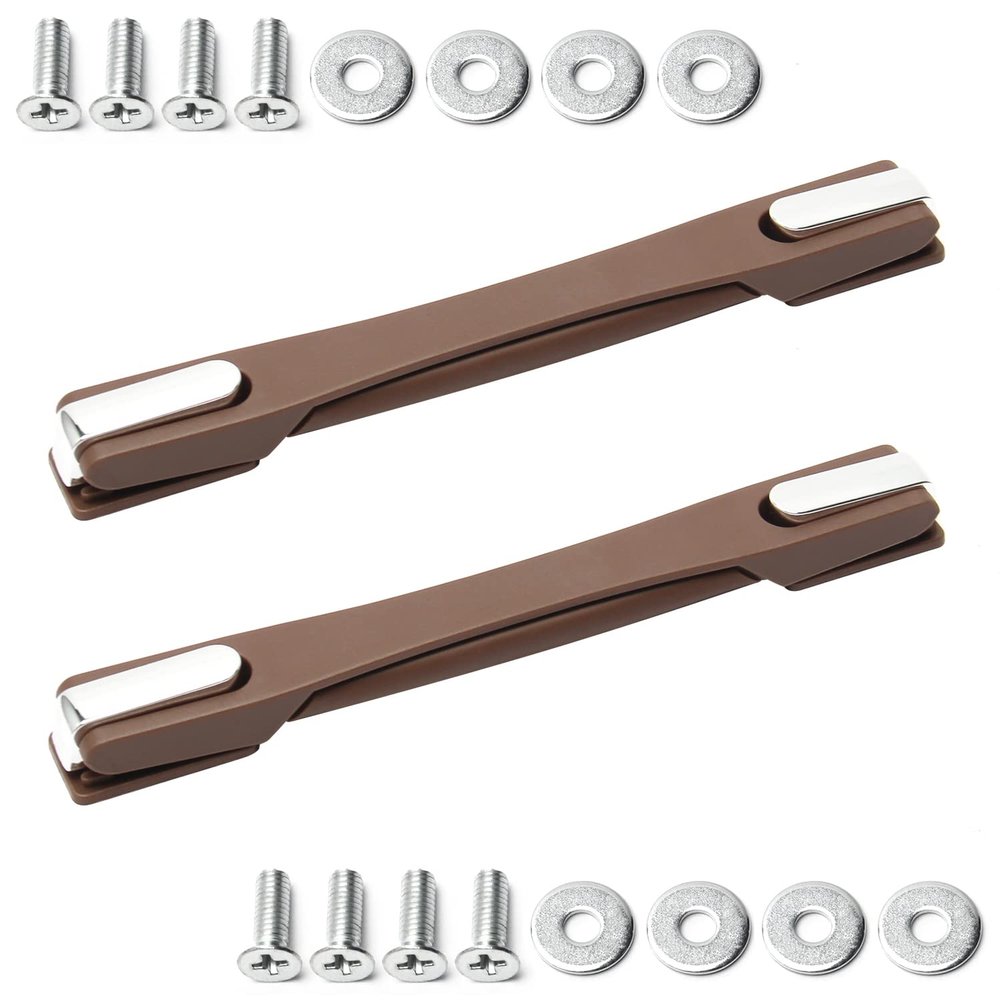 MroMax 2Pcs Luggage Handle, Brown Plastic Pull Handle Grip Replacement for Luggage Suitcase Box