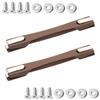 MroMax 2Pcs Luggage Handle, Brown Plastic Pull Handle Grip Replacement for Luggage Suitcase Box view 1