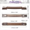MroMax 2Pcs Luggage Handle, Brown Plastic Pull Handle Grip Replacement for Luggage Suitcase Box view 3