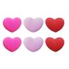 SEWACC 6Pcs Silicone Tennis Racket Vibration Dampeners Heart Shape Shock Absorbers for Tennis Racquet Stability and Vibration Reduction view 1