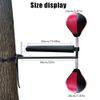 Wing Chun Dummy, Portable Martial Boxing Spinning Bar, 2 Speed Balls Trainer, Adjustable Height 360 Spinning Reflex Bar, Suitable for Training Tied to Trees or Hard Objects view 2