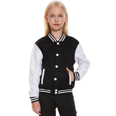 ACEFAST INC Kids Boys Girls Baseball Jacket Varsity Jacket Casual Sport Coat Cardigan Sweatshirt Uniforms Youth 2-13 Year