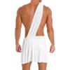WinChang Mens Ancient Greek God Costume Halloween Cosplay Outfit Roman Toga Caesar Dress Up Nightwear White X-Large view 4