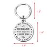 BAZLJY Husband Gift - Father's Day Keychain from Wife - Dad Key Chain for Birthday, Anniversary view 4