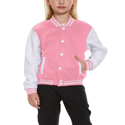 ACEFAST INC Kids Boys Girls Baseball Jacket Varsity Jacket Casual Sport Coat Cardigan Sweatshirt Uniforms Youth 2-13 Year