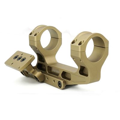 Tactical Fast 1.93" Scope Mount 30mm Tube with Red Dot Sight 35 Degree Offset Mount Plate Base (Sand)