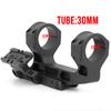 Tactical Fast 1.93" Scope Mount for 30mm Tube Scope with Red Dot Sight 35 Degree Offset Mount Plate Base (Black) view 3