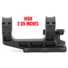 Tactical Fast 1.93" Scope Mount for 30mm Tube Scope with Red Dot Sight 35 Degree Offset Mount Plate Base (Black) view 4