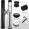Deekin 2 x 2 Hard Oval Pool Cue Billiard Stick Carrying Case with 4 Holes and 2 Pieces Pool Chalk Cubes(White) view 3