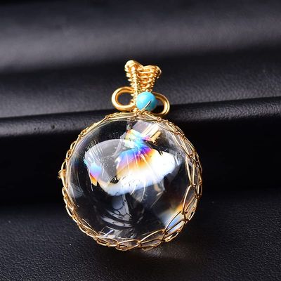 100% Natural Crystal Pendant Ball Handmake Polishing Bead Stone Raw Crystal Quartz Fashion for Unisex Jewelry Gift,White Ball