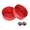 Bike Handlebar Tape, EVA Road Bike Handlebar Tapes, Bicycle Bar Tape, Cycling Handle Wraps, 2 Rolls, Bicycle Handlebar Tape for Road, Urban, MTB Bikes, Includes 2 Handlebar Plugs Red view 1