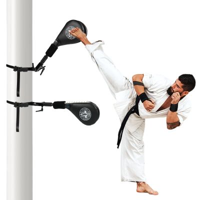 MODEREVE Taekwondo Kick Pads, 2 Sets of Kicking Boxing Hands-Free Kicking Pads for Martial Arts with Mounting Bracket