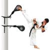 MODEREVE Taekwondo Kick Pads, 2 Sets of Kicking Boxing Hands-Free Kicking Pads for Martial Arts with Mounting Bracket view 1