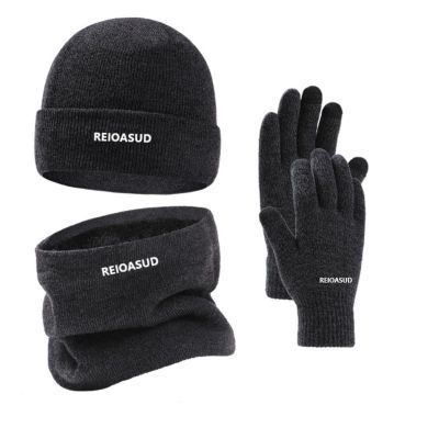2025 3 Pieces Winter Beanie Hat, Scarf and Touchscreen Gloves Set for Men and Women,3 Pieces Winter Ski Warm Set (5)