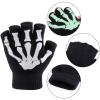 Kids Winter Gloves Kids Fingerless Warm Knitted Dark Skeleton Mitten Pairs 1/2/5 in Glow Gloves Kids Gloves & Mittens view 2