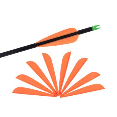 3 Inch Arrow Fletching Vanes Plastic Feather for DIY Archery Hunting Targeting Arrows(Pack of 50)