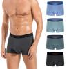 VEEAMON Mens Modal Underwear 4-Pack Boxer Briefs Comfortable Soft Trunks Underwear With Gift Box (Royal Blue/Coral Green/Graphite Gray/Star Black (4 Pack),XXL) view 1