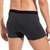 VEEAMON Mens Modal Underwear 4-Pack Boxer Briefs Comfortable Soft Trunks Underwear With Gift Box (Royal Blue/Coral Green/Graphite Gray/Star Black (4 Pack),XXL) view 4