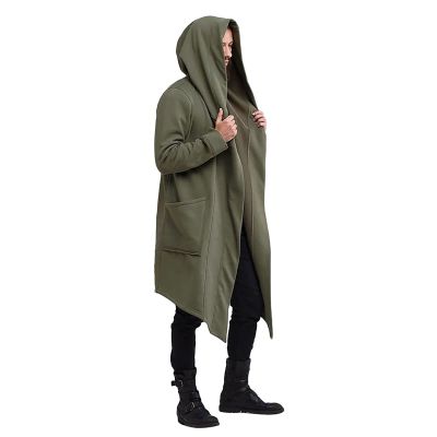 Rain Jacket Men, Mens Casual Jackets Fashion Winter Jacket Lightweight Jackets Men's Slim Long Hooded Cardigan Warm Woolen Coat Jacket Jackets Big And Tall Leather Motorcycle (3XL, Green) Ymosrh