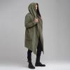 Rain Jacket Men, Mens Casual Jackets Fashion Winter Jacket Lightweight Jackets Men's Slim Long Hooded Cardigan Warm Woolen Coat Jacket Jackets Big And Tall Leather Motorcycle (3XL, Green) Ymosrh view 2
