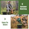 Lewtemi 2 Pcs 5 Gallon Bucket Seat 360 Degree Swivel Lid with 2" Thick Green Padded Cushion Lid with Waterproof Cover, Ideal for Winter Ice Fishing, Waterfowl Hunting, Camping and Outdoor Activities view 4
