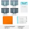 VEEAMON Mens Modal Underwear 4-Pack Boxer Briefs Comfortable Soft Trunks Underwear With Gift Box (Coral Green/Graphite Gray (4 Pack),XL) view 2