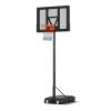 Basketball Hoop Outdoor Portable Basketball Hoop, Height Adjustable 1.35-3.05m Basketball Stand for Children and Adults, Basketball System PVC Backboard 112x70cm view 1