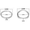 20 Pieces Bike Bottom Bracket Washer Bicycle Ultra-Light Aluminium Alloy Flywheel Hub Spacer Inner Dia. 10mm Thickness 1mm/2mm (Silver 2mm Thickness) view 2