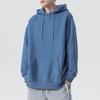 Maiyifu-GJ Men's Solid Loose Fit Pullover Hoodies Casual Athletic Hooded Sweatshirts Long Sleeve Hoodie with Kanga Pocket (Blue 2,Large) view 2