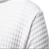 Maiyifu-GJ Men Plaid Jacquard Pullover Hoodies Hipster Lightweight Hooded Sweatshirts Long Sleeve Drawstring Hoodie Outwear (White,Small) view 4