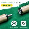 HMQQ Pool Cue Stick/Billairds cue Stick Pool Stick 58" Set of 2/Set of 4 /Set of 4 20OZ, 48" Set of 2/ Set of 4, with Different Weight/Size/Quantity (58" Set of 2 20OZ) view 4