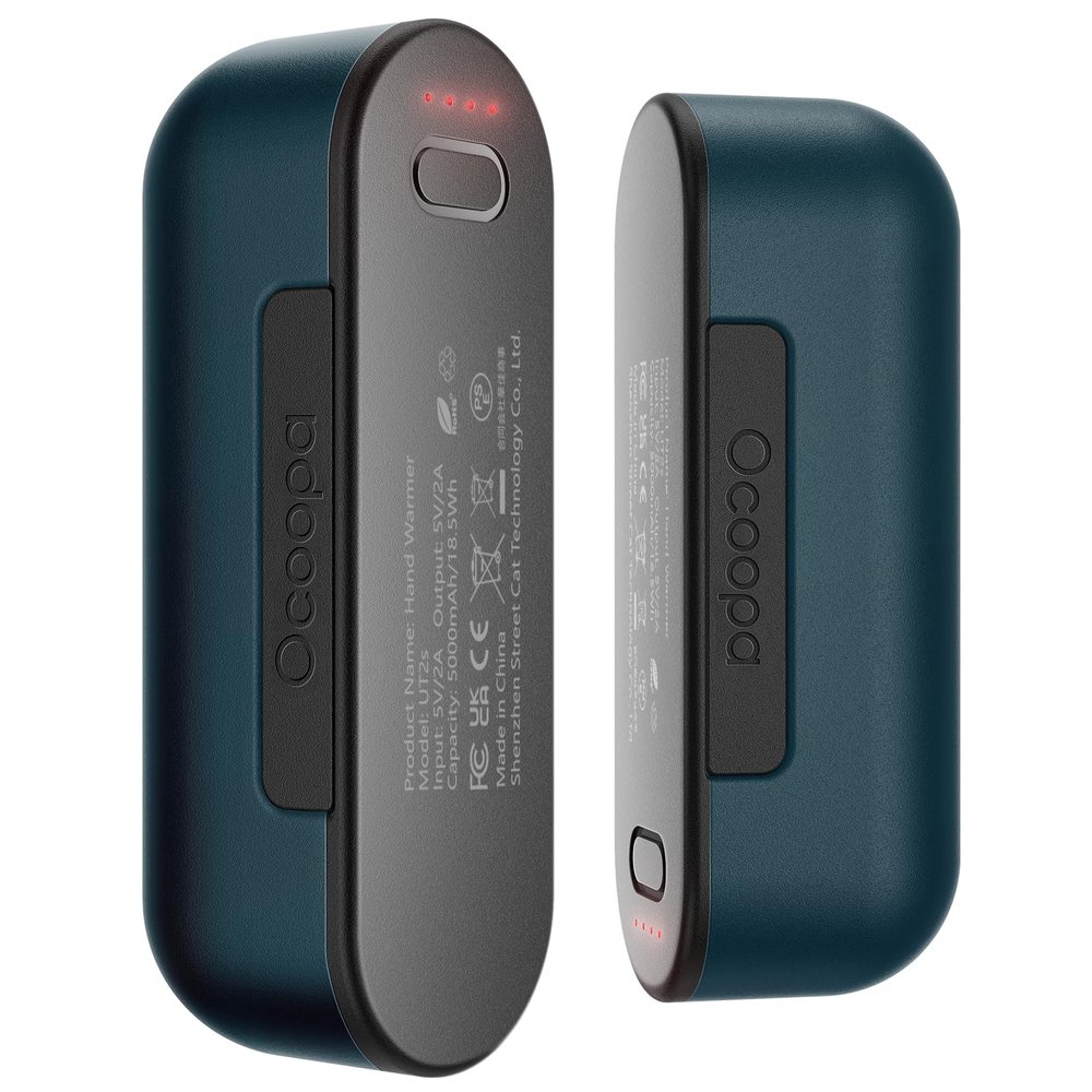 OCOOPA Hand Warmers Rechargeable 2 Pack, Magnetic Electric Handwarmer, 16 Hrs Warmth 4 Levels Heat Up to 137, USB-C Portable Charger 10000mAh, Raynauds, Golf, Tech Gifts for Men, Union UT2s(MagTwins)