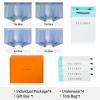 VEEAMON Mens Cotton Underwear 4-Pack Boxer Briefs Comfortable Soft Trunks Underwear With Gift Box (Tile Blue/Ice Blue (4 Pack),XXL) view 3