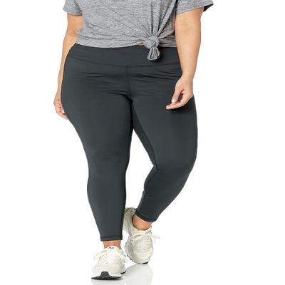 Amazon Essentials Leggings for Women -Active Sculpt Leggings for Women, Mid Rise, Full Length, Athleisure and Workout (Available in Plus Size) - Discontinued Colors, Black, 5X