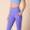 Amazon Essentials Women's Active Sculpt Workout High Rise Full Length Leggings with Pockets (Available in Plus Size), Purple, Medium view 4