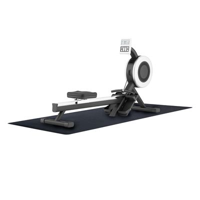 MotionTex Exercise Equipment Mat for Under Rowing Machine, Home Gym Floor Protection, Suitable for Rower, Treadmill, or Elliptical Machine, 30" x 96", Black (8M-110-30C-8)