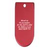 NDZ Performance Magazine Base Plate Finger Extension for Sig Sauer P365X P365 XL 9MM Laser Engraved Anodized Aluminum in Red - Bible Matthew 5:9 view 1