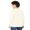 Amazon Essentials Unisex Kids' Long-Sleeve Organic Cotton Rib Cuff T-Shirt, Pack of 2, Black/Ivory, Large view 3