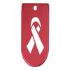 NDZ Performance Magazine Base Plate Finger Extension for Sig Sauer P365X P365 XL 9MM Laser Engraved Anodized Aluminum in Red - Awareness Ribbon view 1