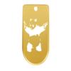 NDZ Performance Magazine Base Plate Finger Extension for Sig Sauer P365X P365 XL 9MM Laser Engraved Anodized Aluminum in Gold - Panda with Guns Outline view 1