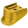 NDZ Performance Magazine Base Plate Finger Extension for Sig Sauer P365X P365 XL 9MM Laser Engraved Anodized Aluminum in Gold - Panda with Guns Outline view 2