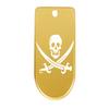 NDZ Performance Magazine Base Plate Finger Extension for Sig Sauer P365X P365 XL 9MM Laser Engraved Anodized Aluminum in Gold - Skull Jolly Roger 2 view 1