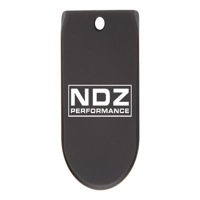 NDZ Performance Magazine Base Plate Finger Extension for Sig Sauer P365X P365 XL 9MM Laser Engraved Anodized Aluminum in Black Logo